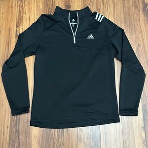 Men’s Adidas Golf 1/4 Zip Pullover Sweatshirt Size Med New WOT Long Sleeve Black